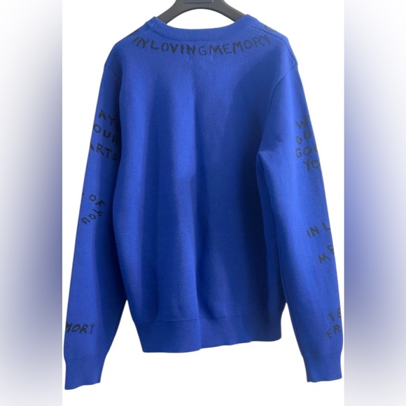 TEDDY FRESH GONE BUT NOT FORGOTTEN SWEATER BLUE SIZE MEN XS WOMEN M-L NWT UNISEX - Picture 11 of 11